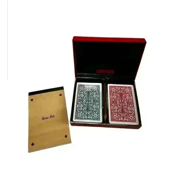 Vintage Griffon Playing Cards Set - Hard‎ Case, 2 Sealed ARRCO Decks, Scorecard - Picture 1 of 2